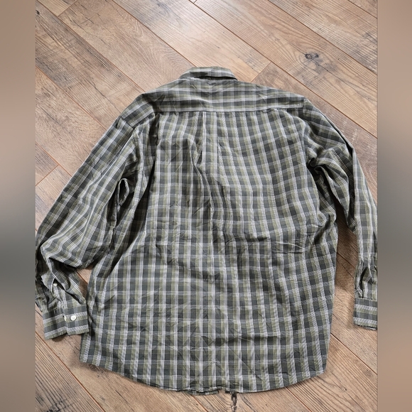 Brooks Brothers Men's Large 💯 Cotton  Green Plaid Button Down Shirt - Picture 9 of 9